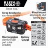 Klein Tools Rechargeable Headlamp with Silicone Strap, 400 Lumens, All-Day Runtime 56064